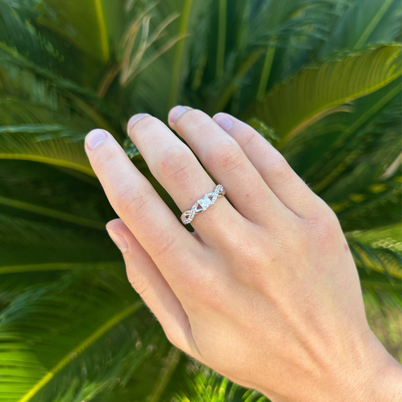 SOLITARIO 4 GARRAS MULTICIRCONITAS TRENZADO