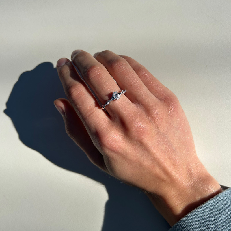 SOLITARIO 4 GARRAS MULTICIRCONITAS TRENZADO