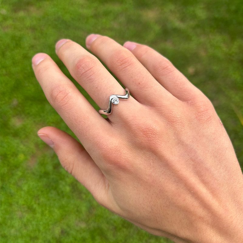 SORTIJA ONDAS CORAZON