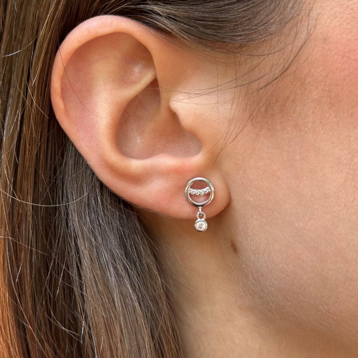 PENDIENTE CIRCULO SMILE