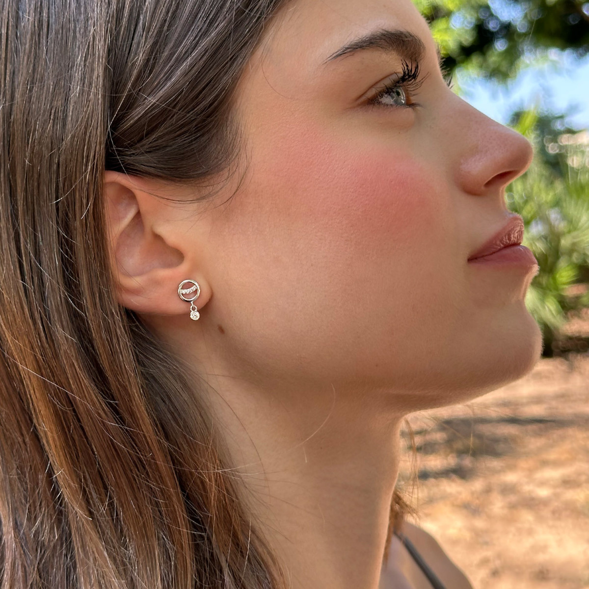 PENDIENTE CIRCULO SMILE