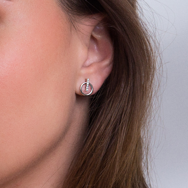 PENDIENTE CIRCULO MEDIA BARRA MULTI