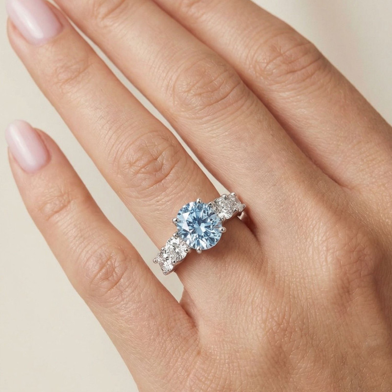 SORTIJA AGUAMARINA OVAL MAGNUM