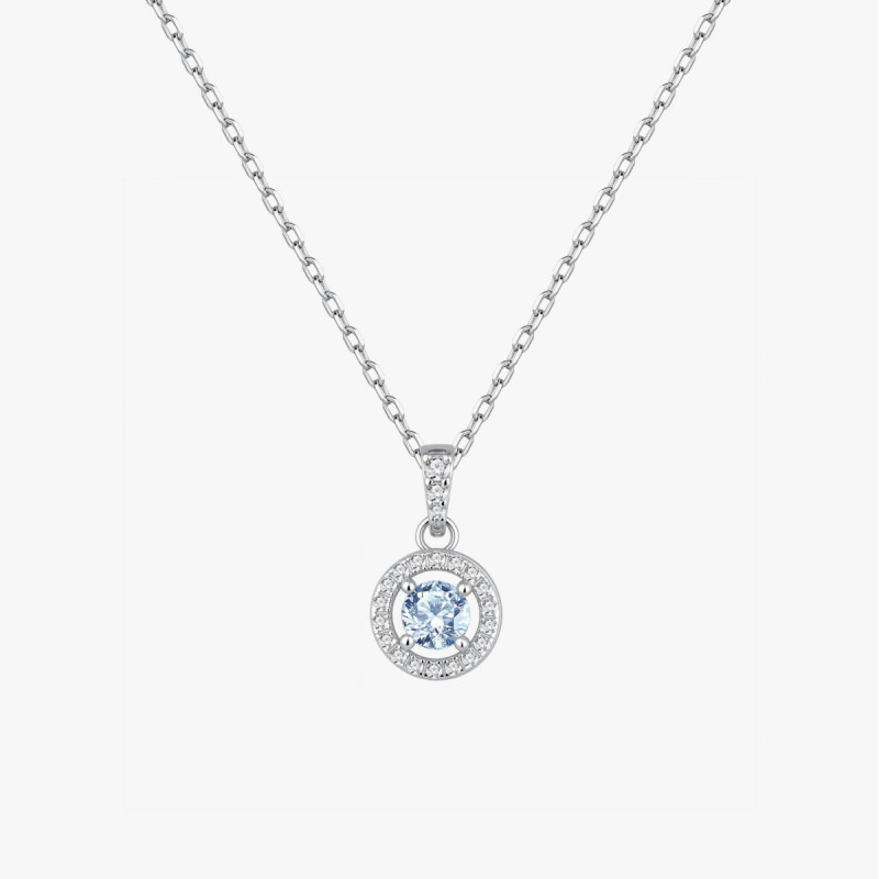 CLASSIC AQUAMARINE CIRCLE CHOKER