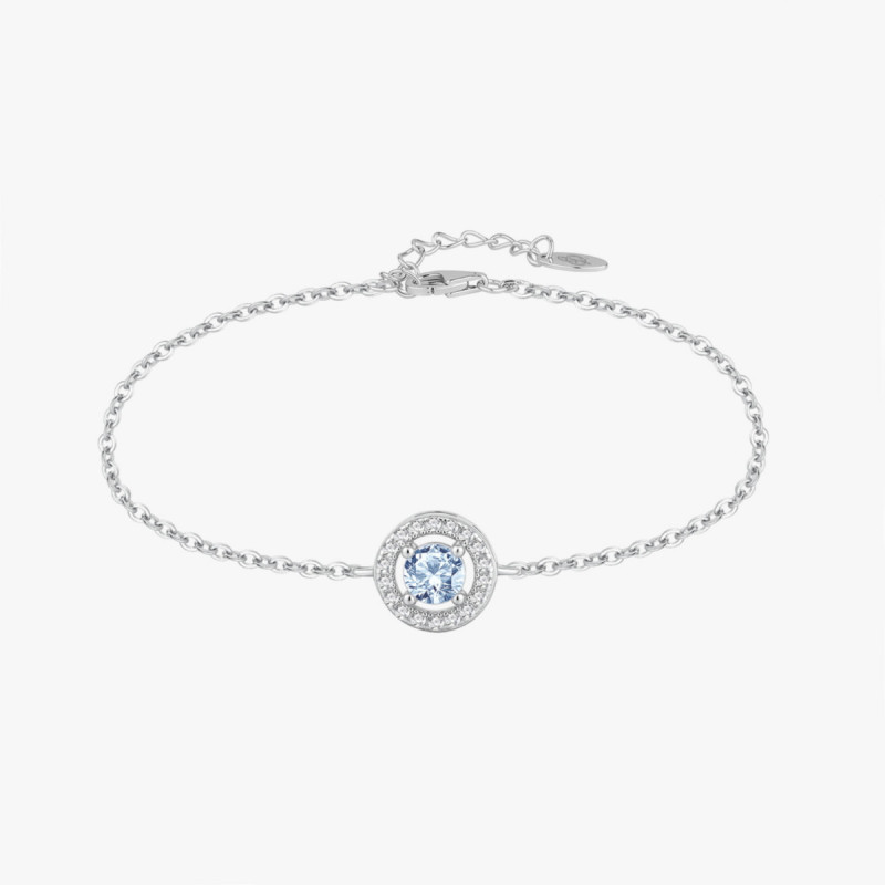 CLASSIC AQUAMARINE CIRCLE BRACELET