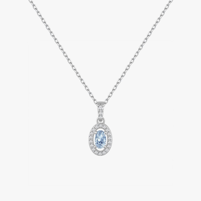 CLASSIC AQUAMARINE OVAL CHOKER