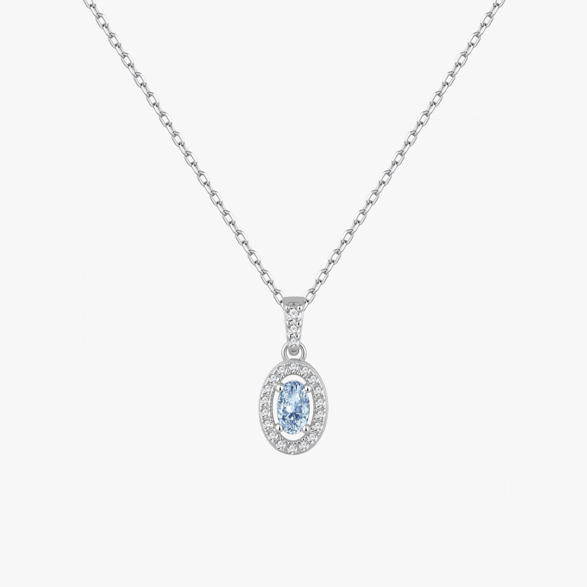 CLASSIC AQUAMARINE OVAL CHOKER