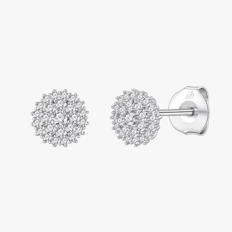 PENDIENTE ROSETON 8 MM