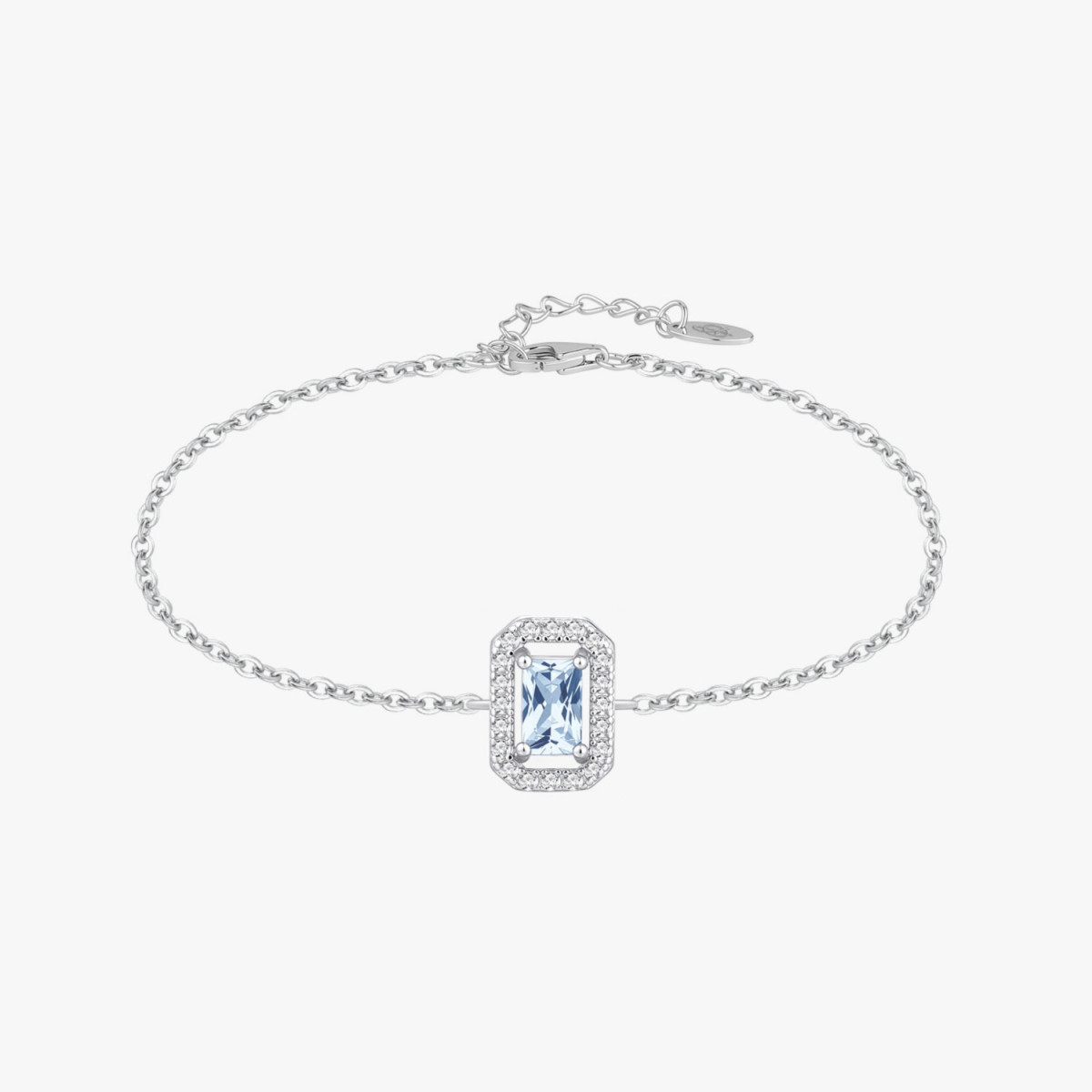 CLASSIC AQUAMARINE RECTANGLE BRACELET