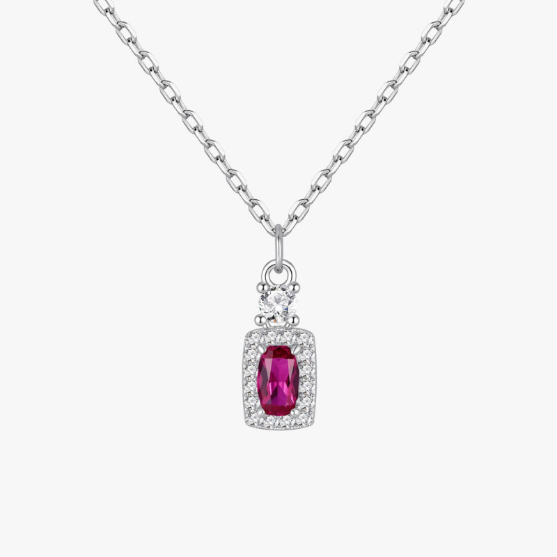 GARGANTILLA CUADRADO LUXE RUBI