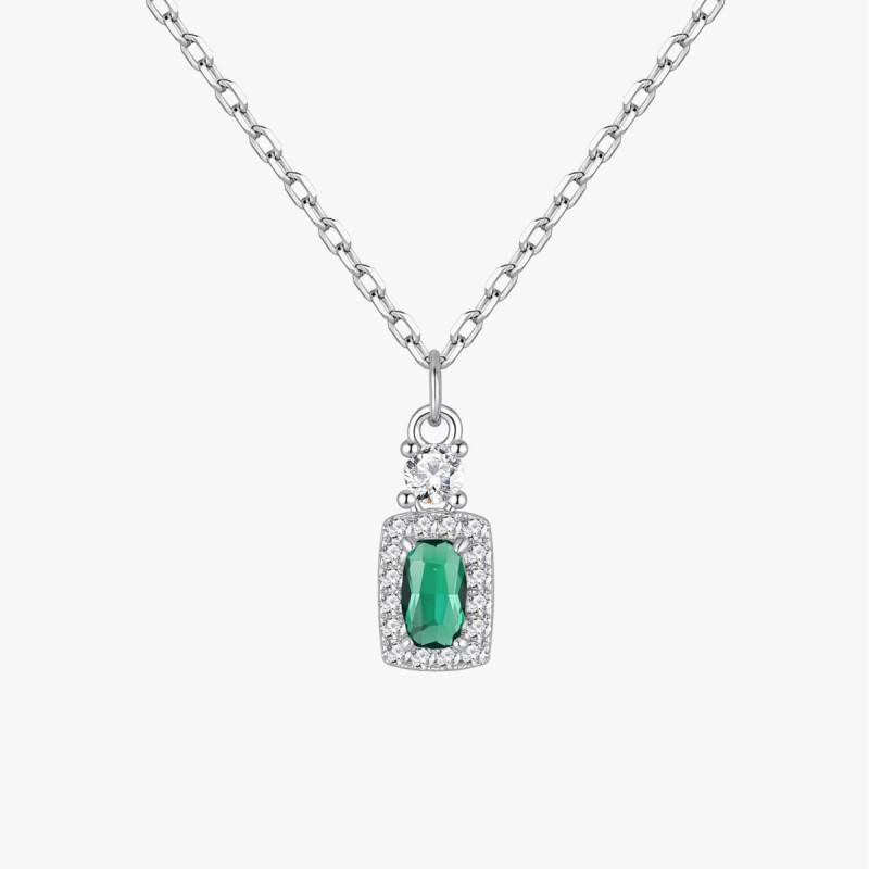 GARGANTILLA CUADRADO LUXE ESMERALDA