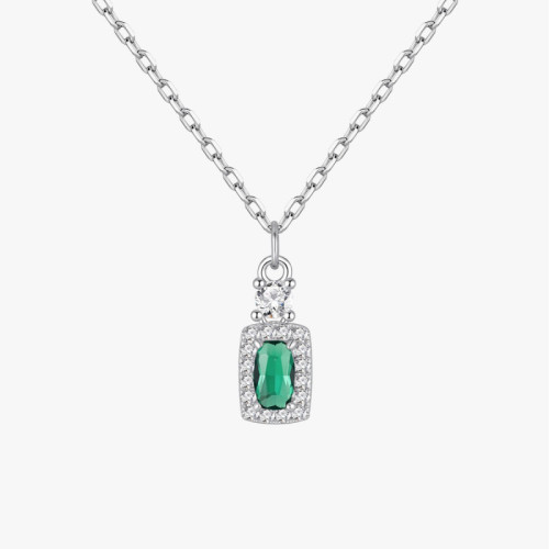 GARGANTILLA CUADRADO LUXE ESMERALDA