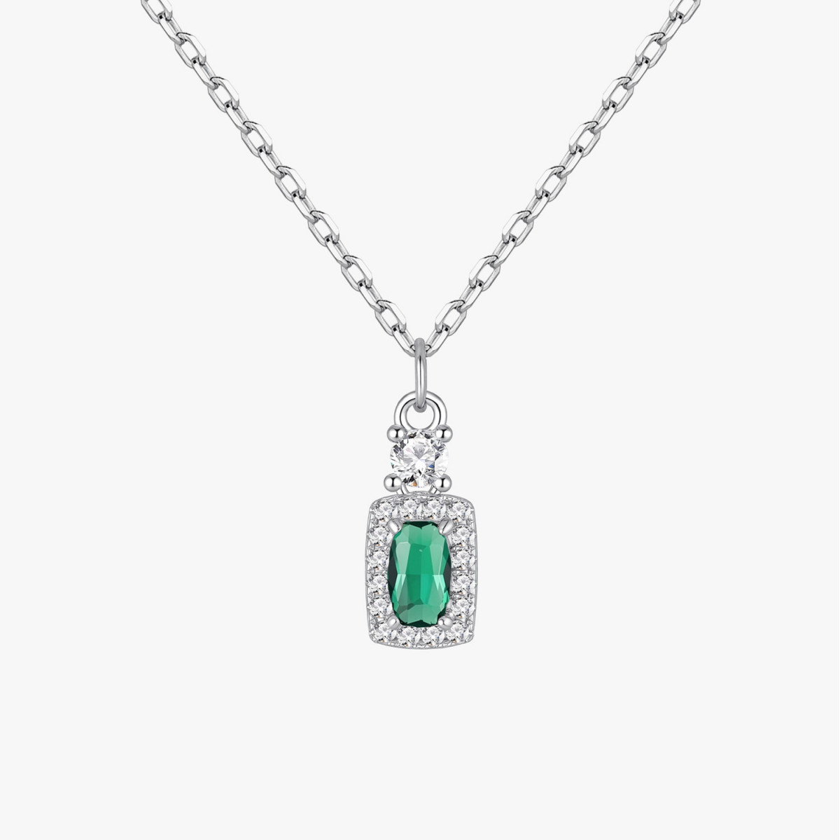 GARGANTILLA CUADRADO LUXE ESMERALDA