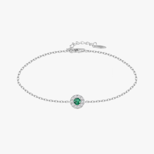 PULSERA CIRCULO ROYALE ESMERALDA