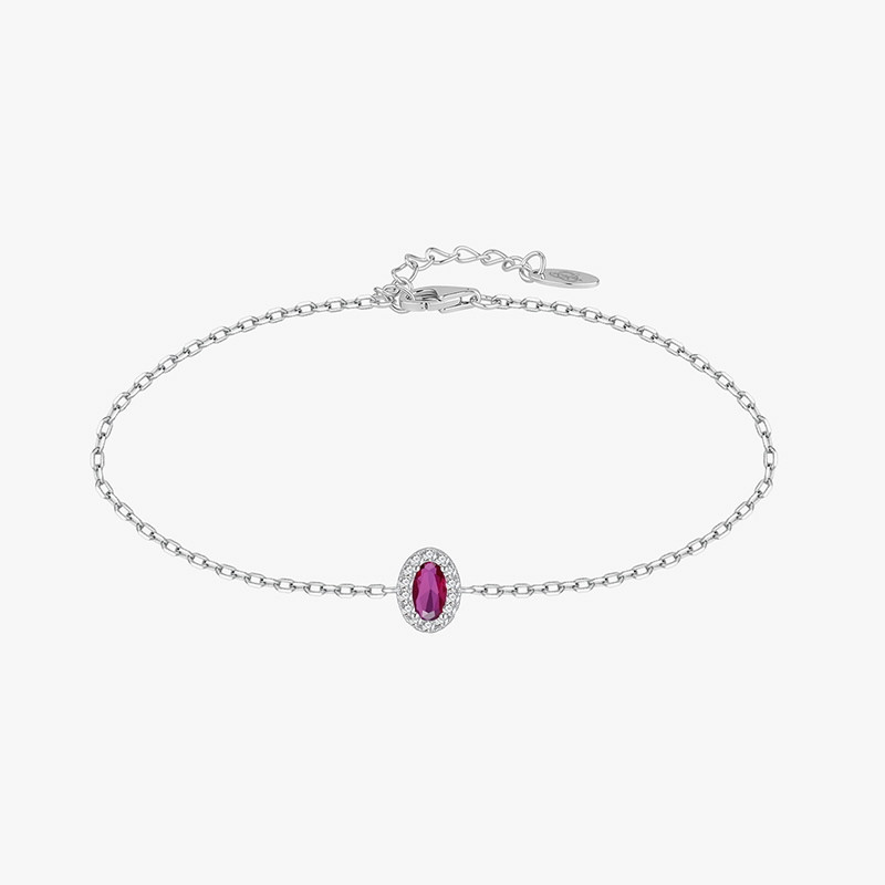 PULSERA OVALO GRACE RUBI