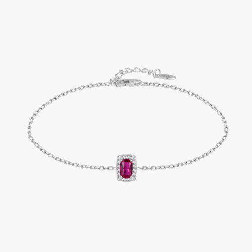 PULSERA CUADRADO LUXE RUBI