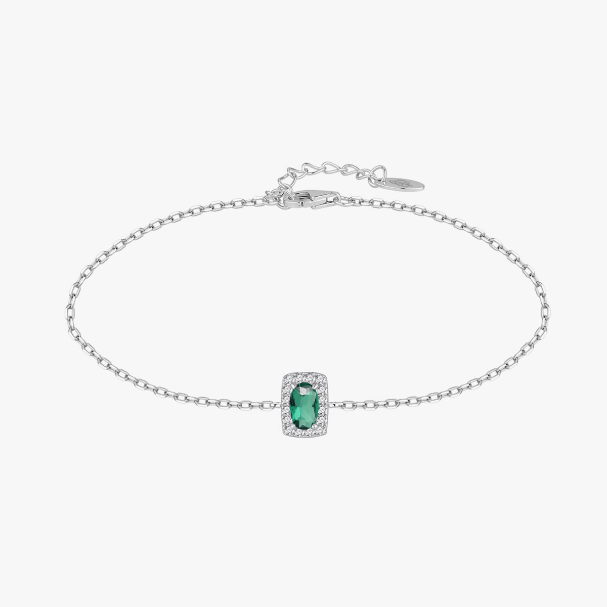 PULSERA CUADRADO LUXE ESMERALDA