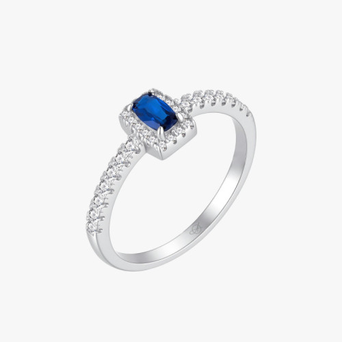 SORTIJA CUADRADO LUXE ZAFIRO