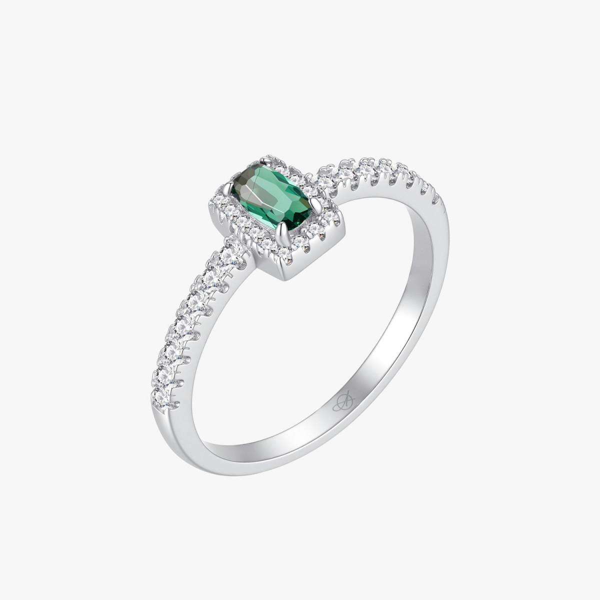 SORTIJA CUADRADO LUXE ESMERALDA