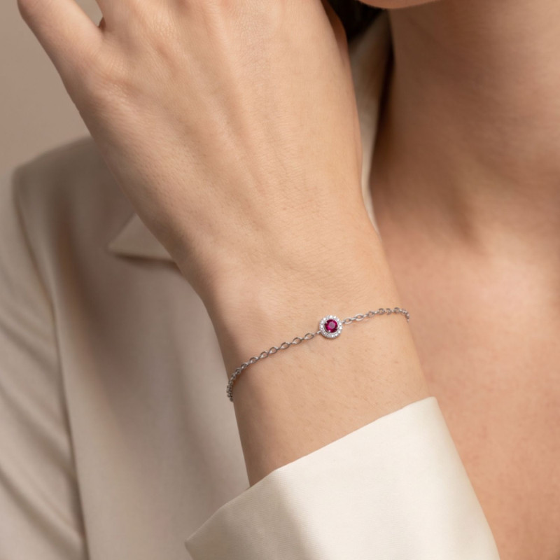 PULSERA CIRCULO ROYALE  RUBI