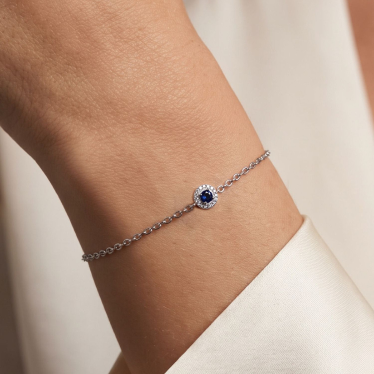 PULSERA CIRCULO ROYALE ZAFIRO