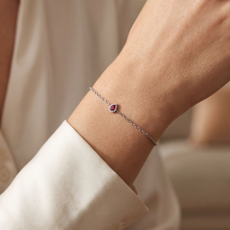 PULSERA GOTA ESSENCE RUBI