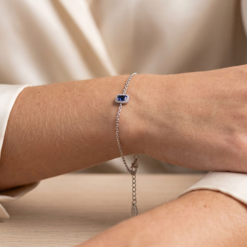 PULSERA CUADRADO LUXE ZAFIRO