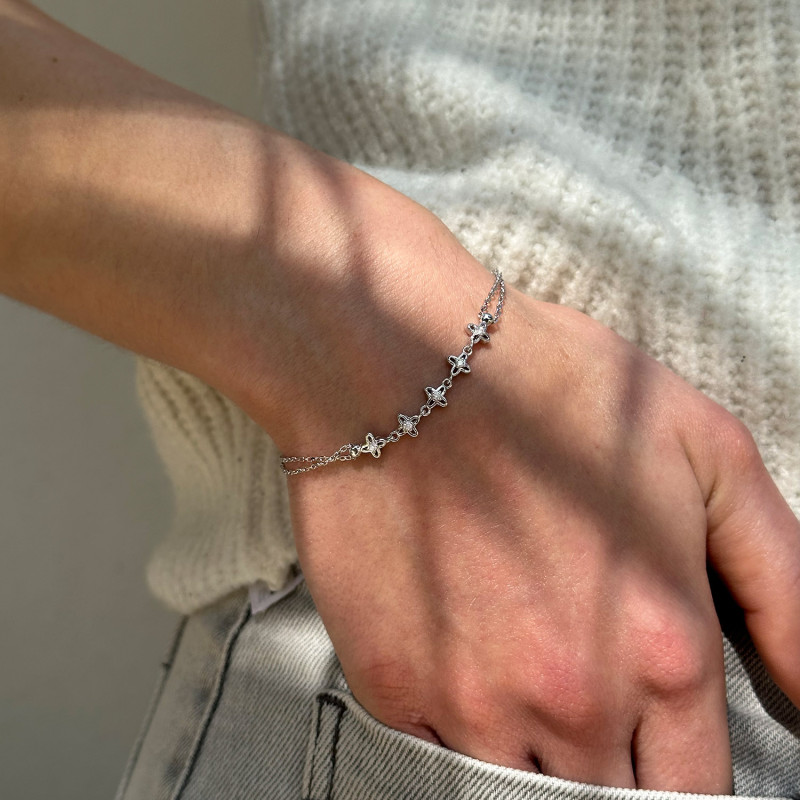 WHITE STONE BRACELET