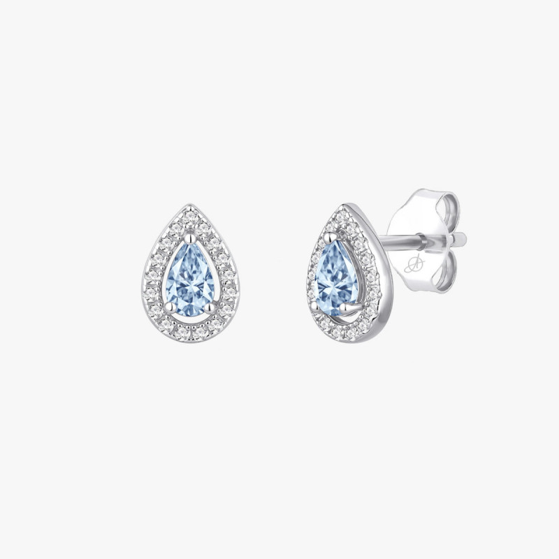 CLASSIC AQUAMARINE DROP EARRING