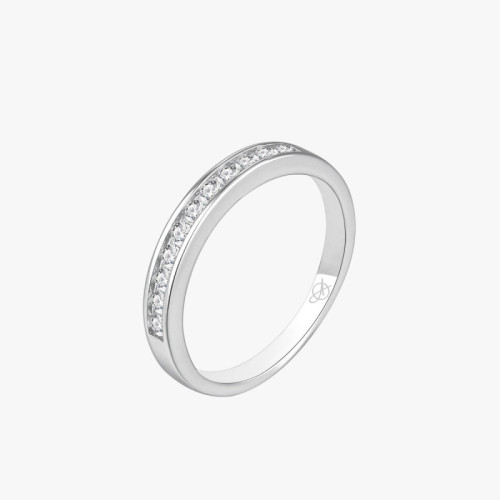 HALF-LANE MULTI-STONE RING