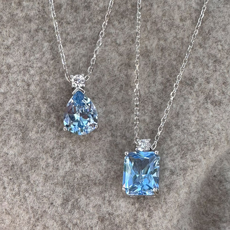 AQUAMARINE DROP CHOKER