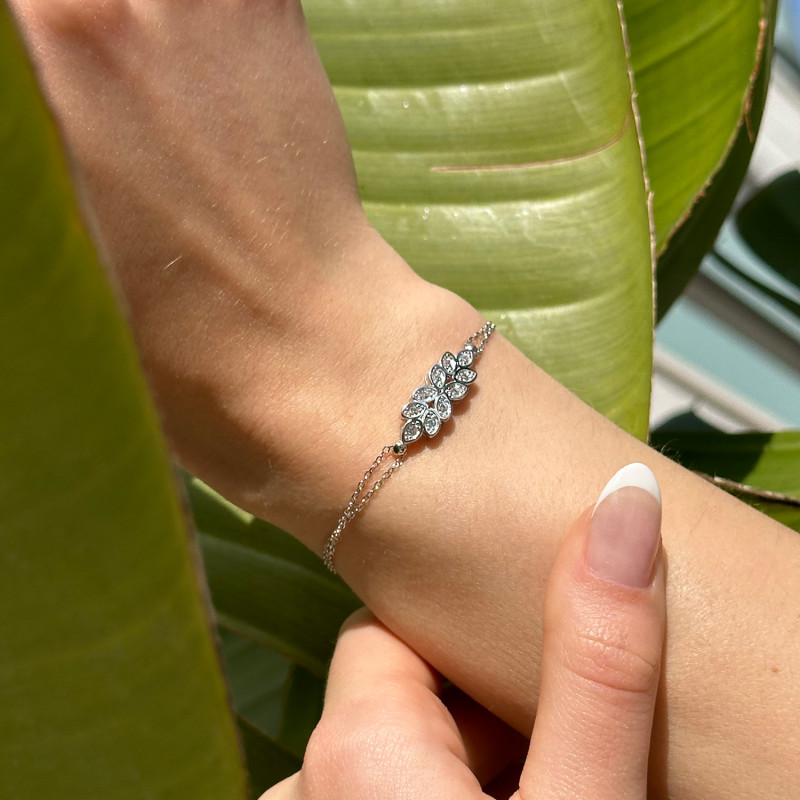WHITE STONE BRACELET