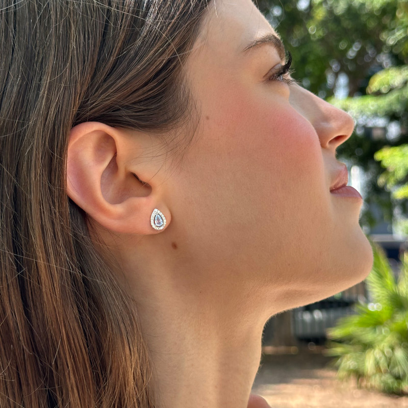 CLASSIC AQUAMARINE DROP EARRING