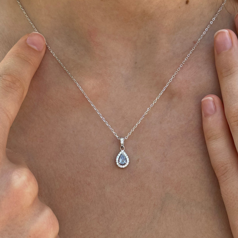 CLASSIC AQUAMARINE DROP CHOKER