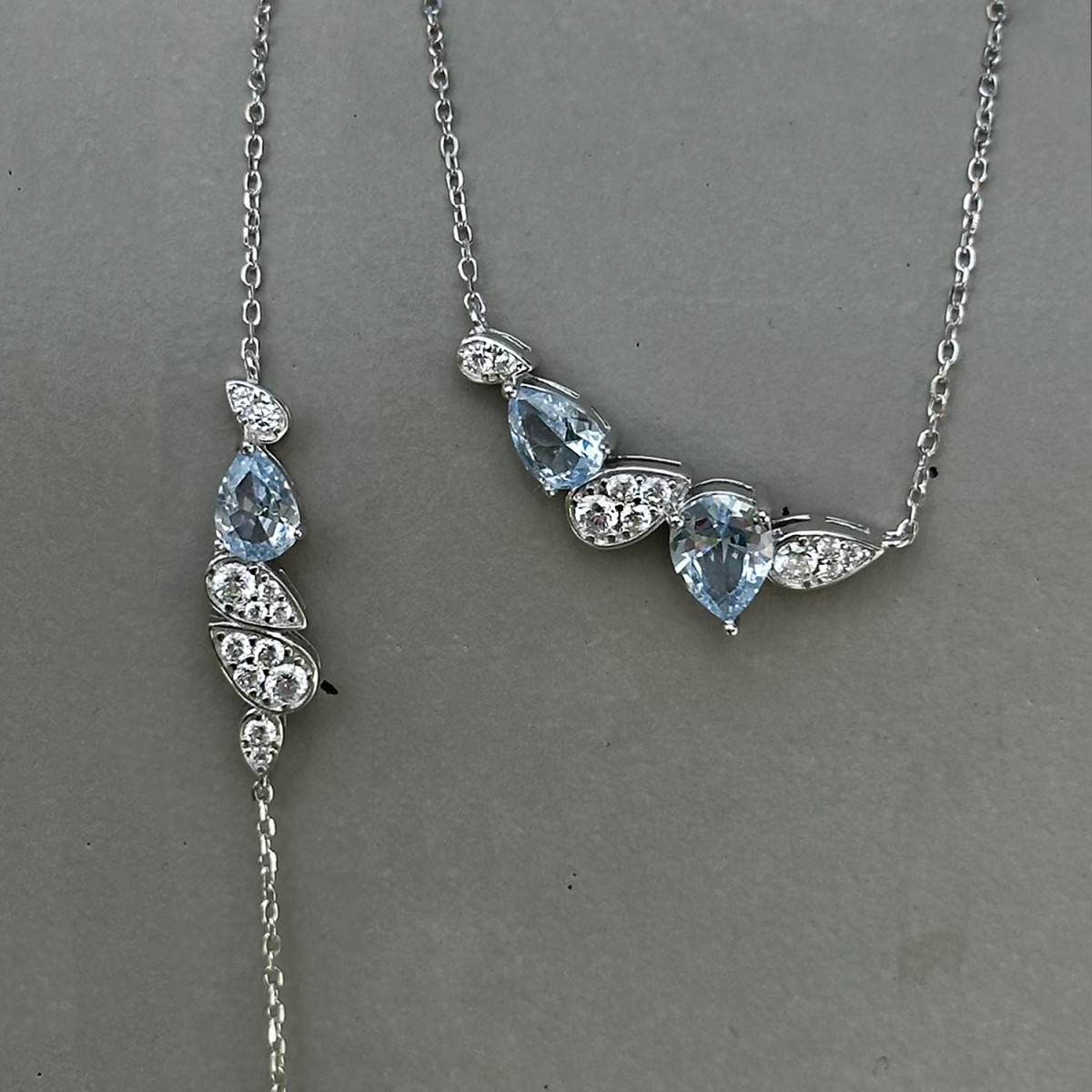 AQUAMARINE DROP BRACELET