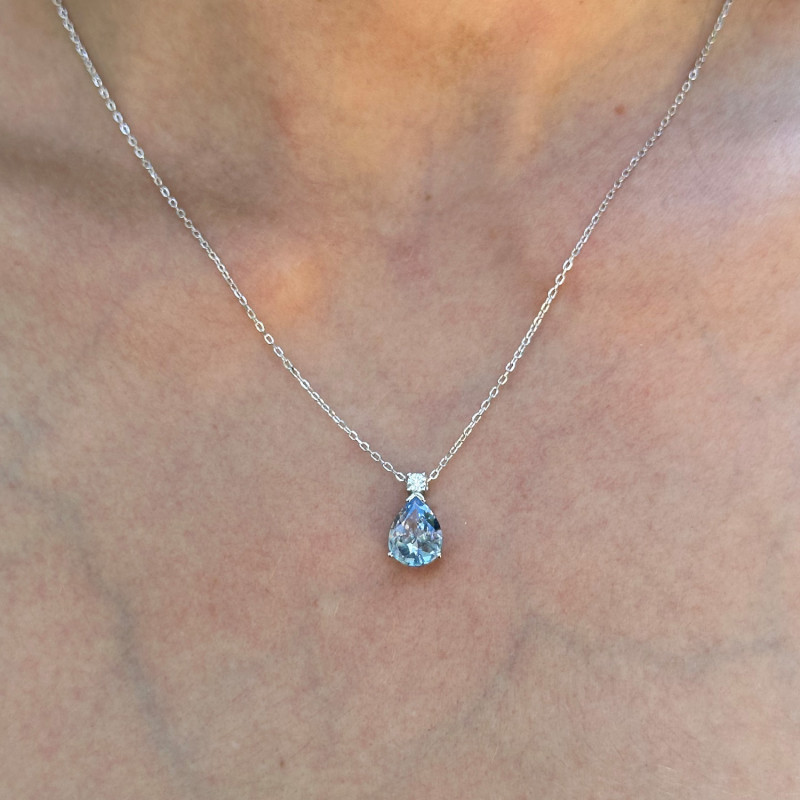AQUAMARINE DROP CHOKER
