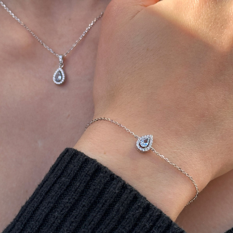CLASSIC AQUAMARINE DROP BRACELET