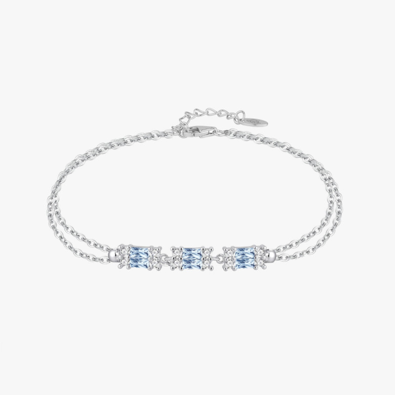 AQUAMARINE BAGUETTE BRACELET
