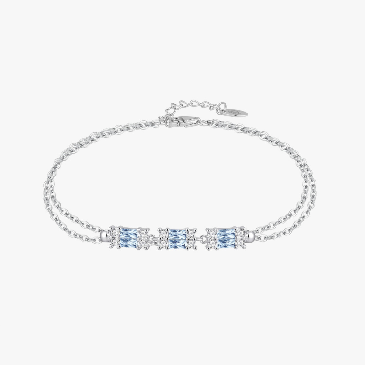 AQUAMARINE BAGUETTE BRACELET