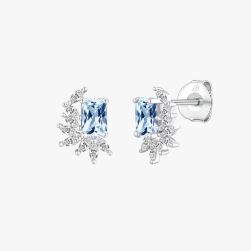 PENDIENTES IMPERIAL AGUAMARINA