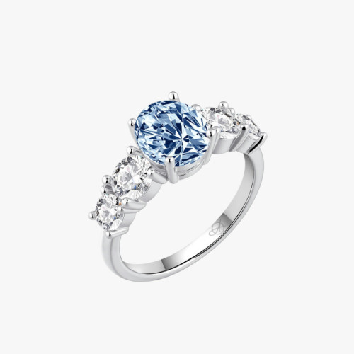 SORTIJA AGUAMARINA OVAL MAGNUM