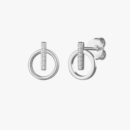 PENDIENTE CIRCULO MEDIA BARRA MULTI